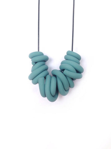 Teal Swirl Necklace