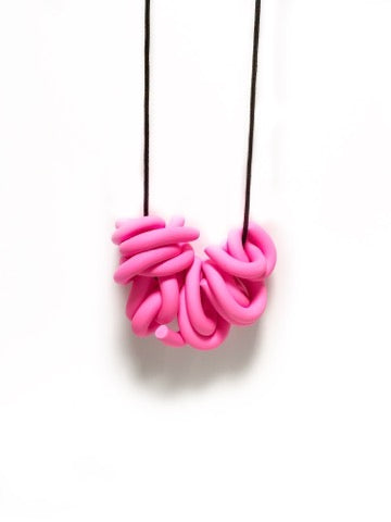 Candy Pink Swirl Necklace